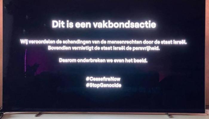 Belçika televizyonunda İsrail protestosu!  Eurovision yayınını durdurup o mesajı paylaştılar