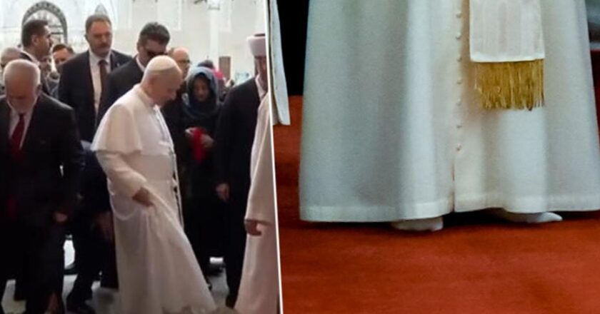Papa’nın Sultanahmet Camii Ziyareti: Ayakkabı Detayı Gözlerden Kaçmadı